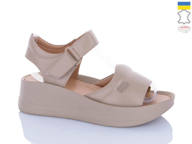 Босоножки Sali (37-41) 261 бежевий беж-п. (лето)