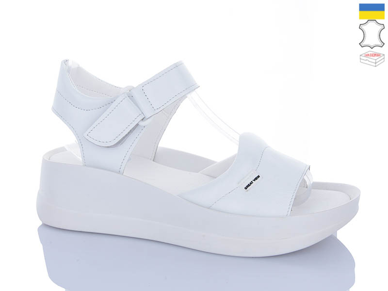 Босоножки Sali (37-41) 261 білий біл-п. (лето)