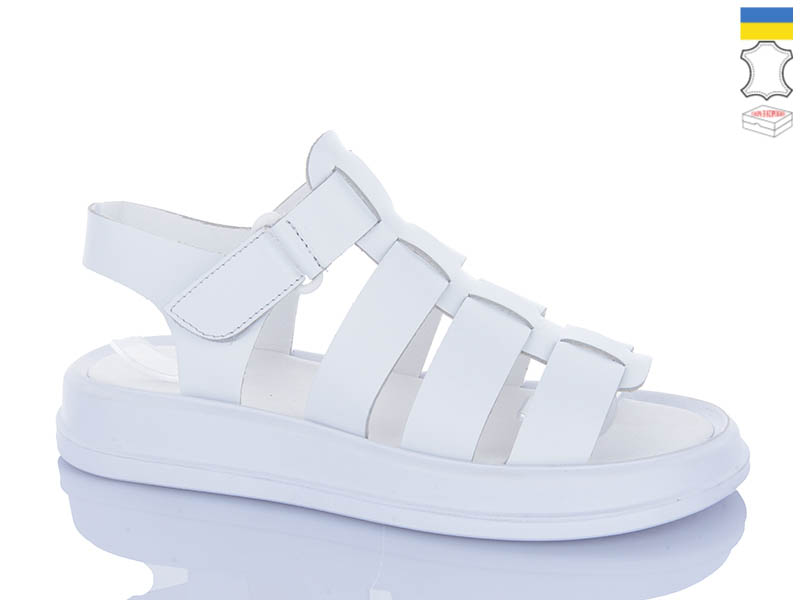 Босоножки Sali (36-40) 263 білий біл-п. (лето)