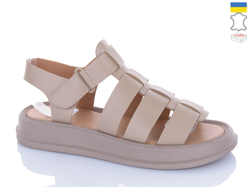 Босоножки Sali (36-40) 263 капучино кап-п. (лето)