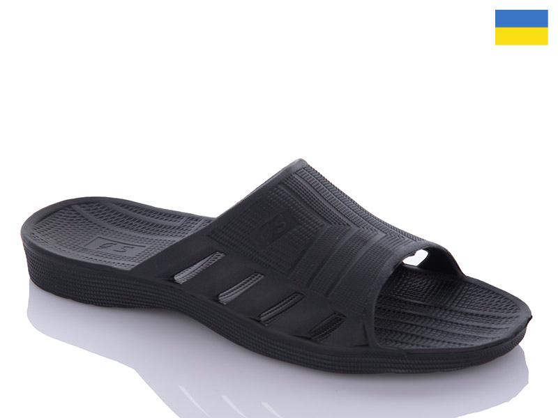 Шлепанцы DeMur (41-45) DS108A чорний (лето)