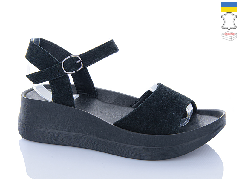 Босоножки Sali (37-41) 508-25 чорний з чор-п. (лето)