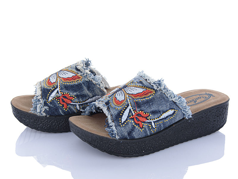 Шлепанцы ShoesViento (36-40) Gold Star метелик (лето)