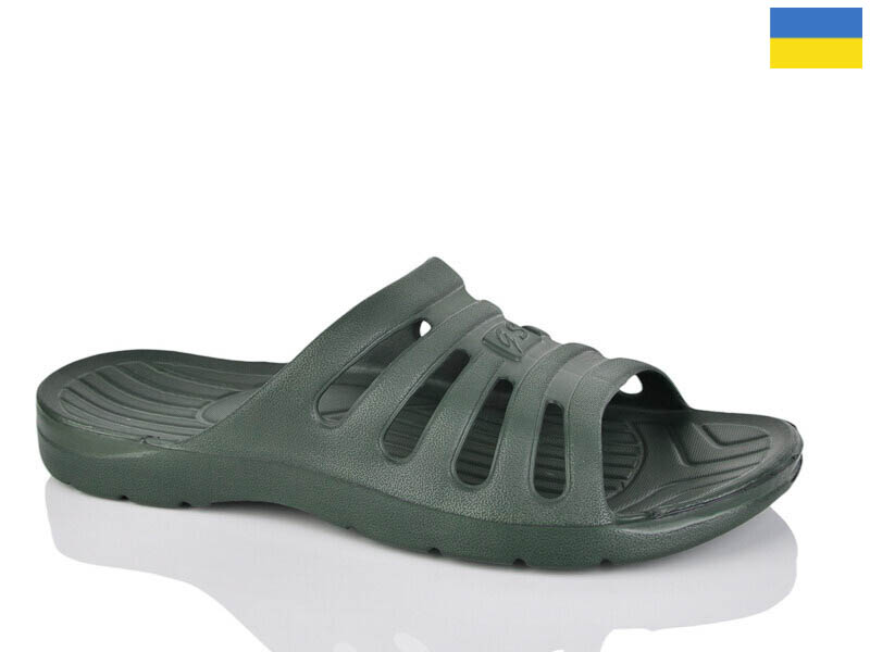Шлепанцы DeMur (40-45) DS104 зелений (лето)