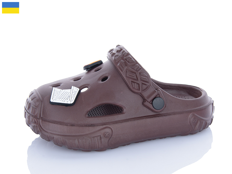 Кроксы Inblu (24-35) N150 шоколад (лето)