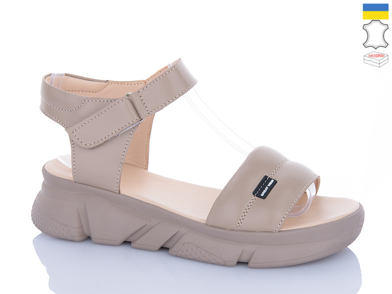 Босоножки Sali (36-40) 1708-1 капучино кап-п. (лето)