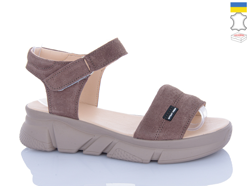 Босоножки Sali (36-40) 1708-1 капучино з кап-п. (лето)