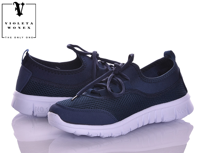 Кроссовки VIOLETA (36-41) 33-12 d.blue (деми)
