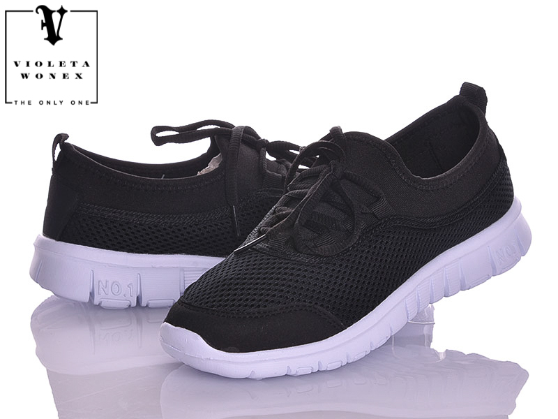 Кроссовки VIOLETA (36-41) 33-12 black (деми)