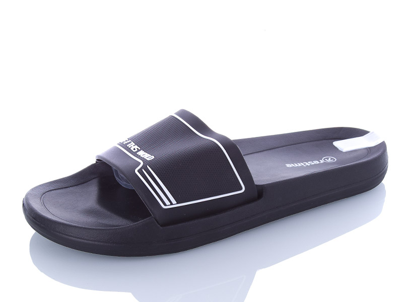 Шлепанцы Restime (41-46) TML25963 black-white (лето)
