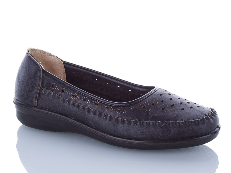 Туфли Yuemingzu (37-43) 509 black-old-1 (лето)