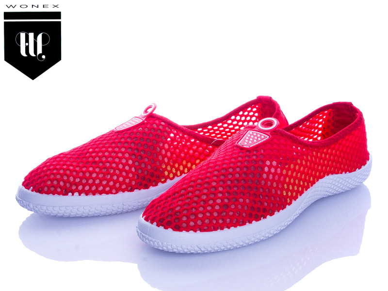 Слипоны VIOLETA (40-45) 16-19 red (лето)