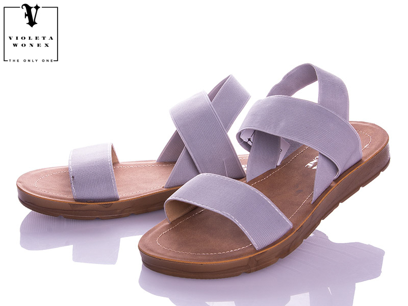 Босоножки VIOLETA (36-41) 8-302 grey (лето)