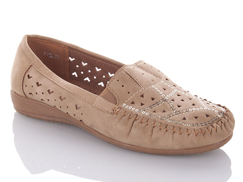 Туфли LDW (37-42) 812 brown (лето)