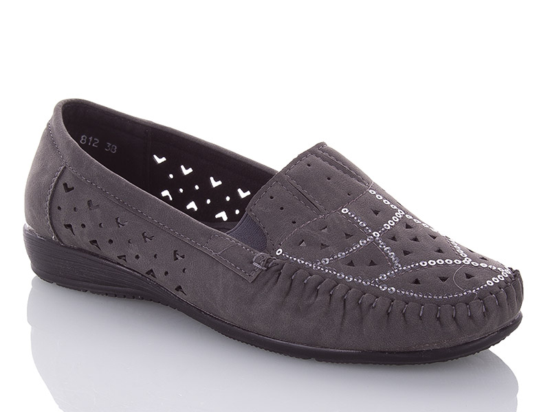Туфли LDW (37-42) 812 grey (лето)