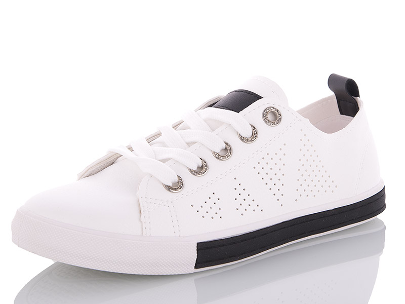 Кеды Yuemingzu (36-41) HB53 black-white (лето)