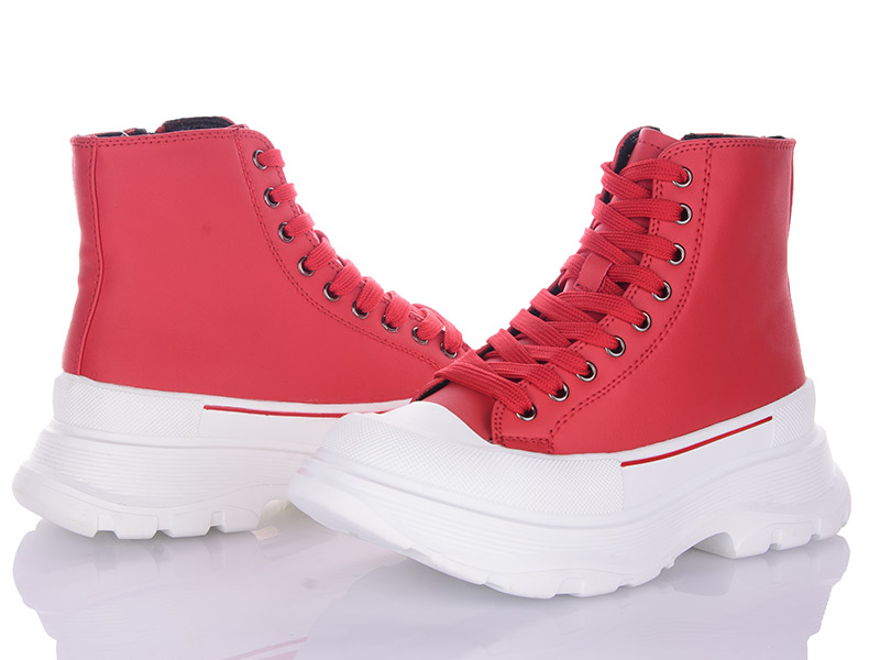 Ботинки VIOLETA (36-41) 166-31 red-white (деми)