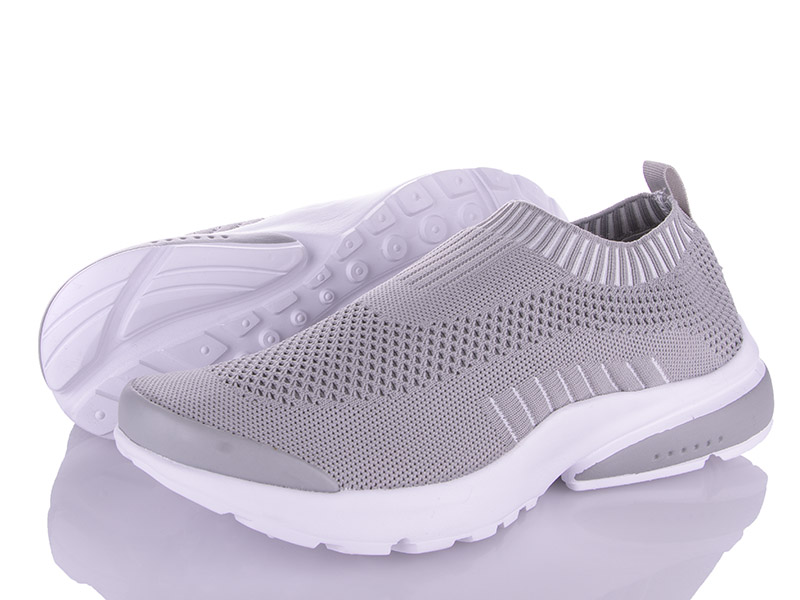 Кроссовки VIOLETA (40-45) 24-109 grey-white (лето)