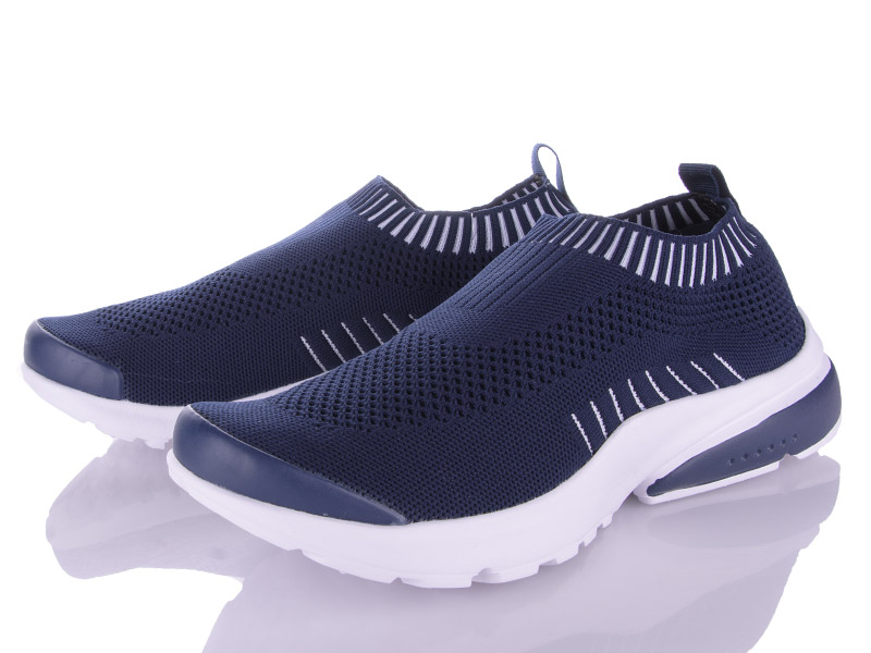 Кроссовки VIOLETA (40-45) 24-109 navi-white (лето)