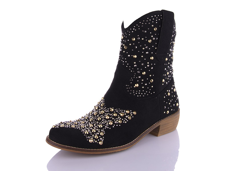 Ботинки Miss Ilonna (36-41) 71 black (деми)