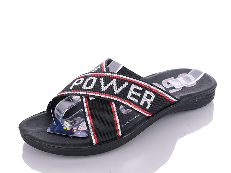 Шлепанцы Oskar (41-45) 2054 black (лето)