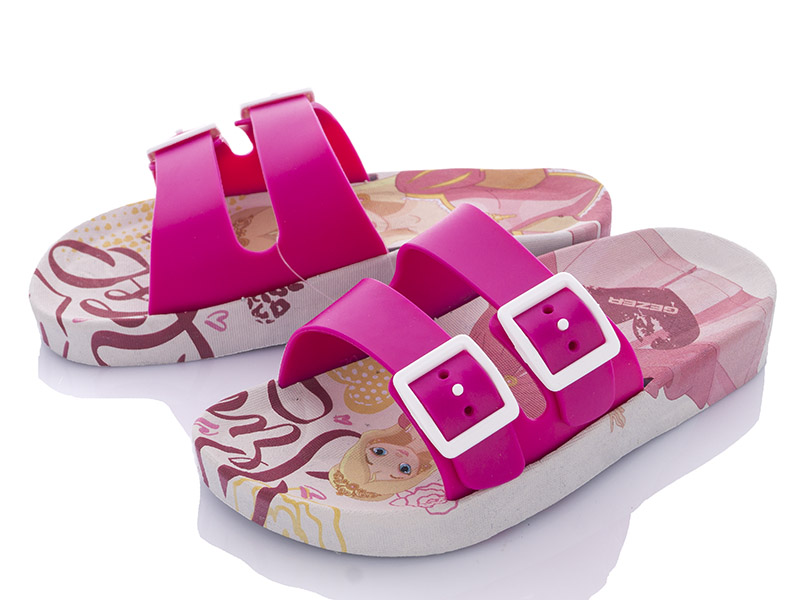 Шлепанцы VIOLETA (30-35) 12692 pink-white (лето)