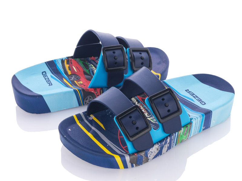 Шлепанцы VIOLETA (30-35) 12329 blue-l.blue (лето)