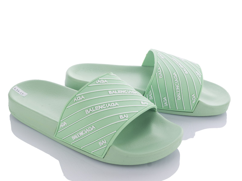 Шлепанцы VIOLETA (36-41) Q115-L33-17 l.green (лето)