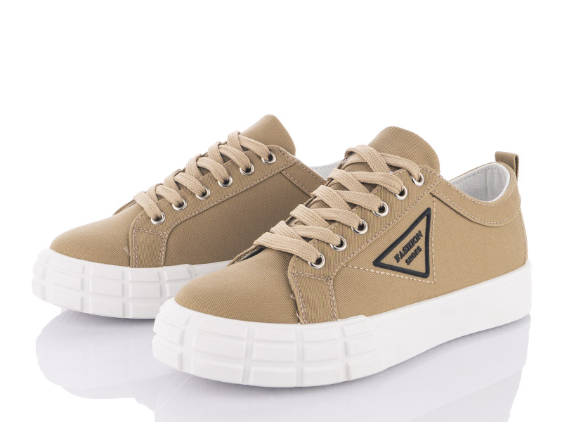Кроссовки VIOLETA (36-41) 20-875 khaki (лето)