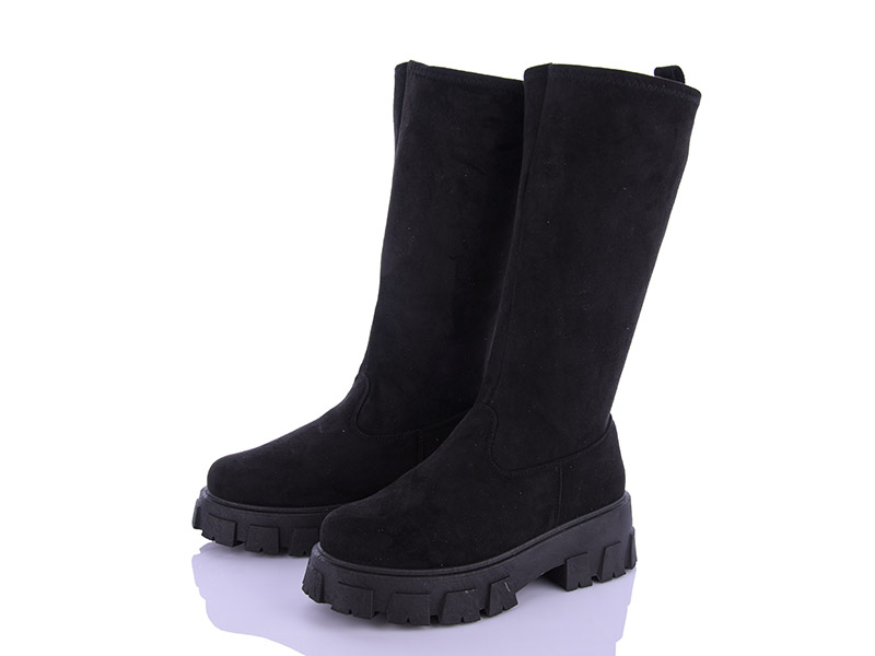 Сапоги VIOLETA (36-41) 20-911 black (деми)