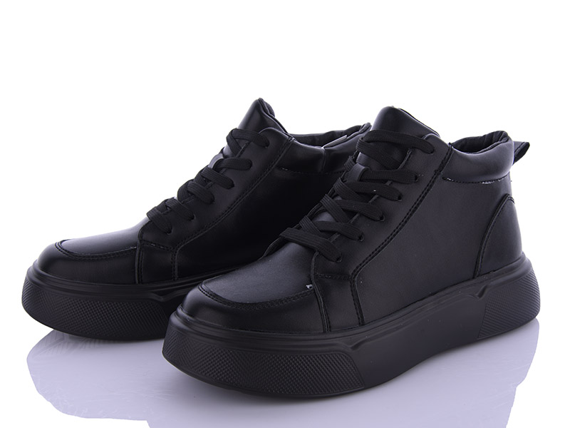 Кроссовки VIOLETA (36-41) M6060-1 black K (деми)
