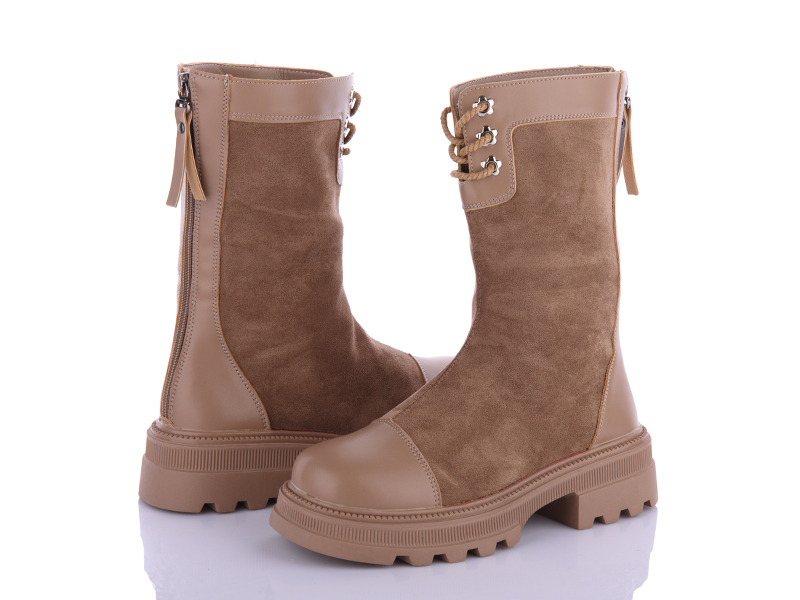 Ботинки VIOLETA (36-41) 197-87 khaki (деми)