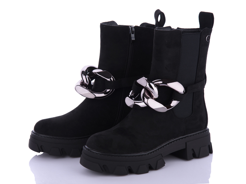 Ботинки VIOLETA (36-41) M615-1 black (деми)