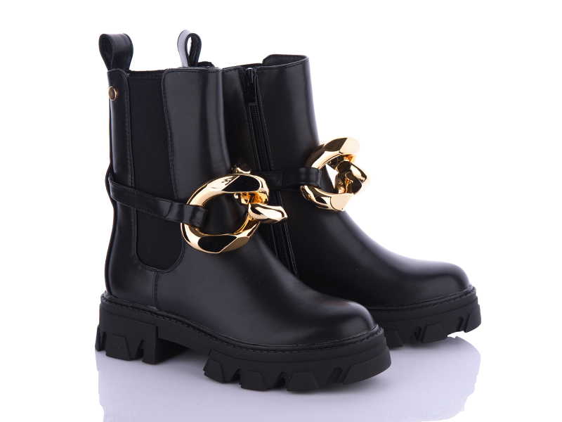 Ботинки VIOLETA (36-41) M616-1 black (деми)