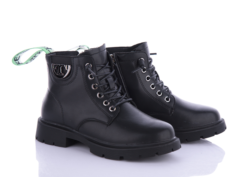 Ботинки VIOLETA (31-36) Y106-7603 black-green (деми)