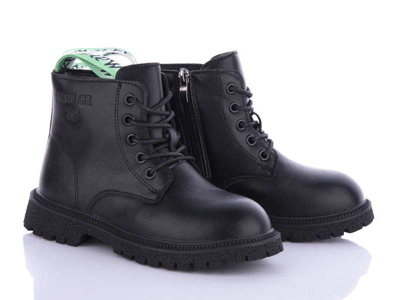 Ботинки VIOLETA (32-37) Y90-0279B black-green (деми)