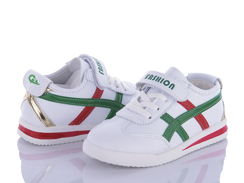 Кроссовки VIOLETA (26-31) Y67-A02 white-green (деми)
