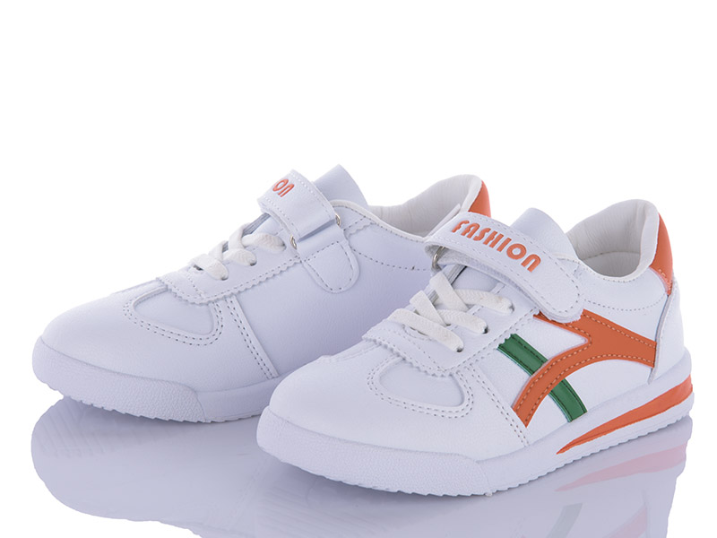 Кроссовки VIOLETA (26-31) Y69-A01 white-orange (деми)