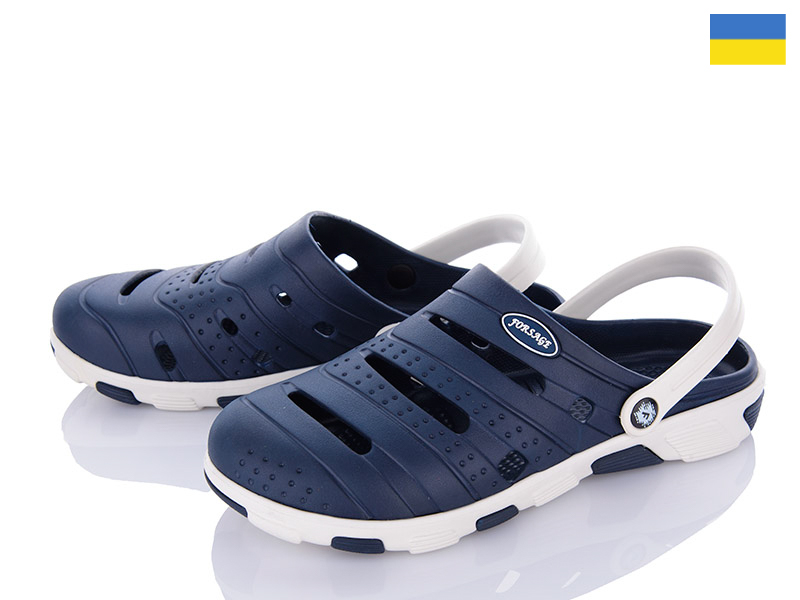 Кроксы Inblu (40-45) СЛМ09 форсаж т.синій (лето)