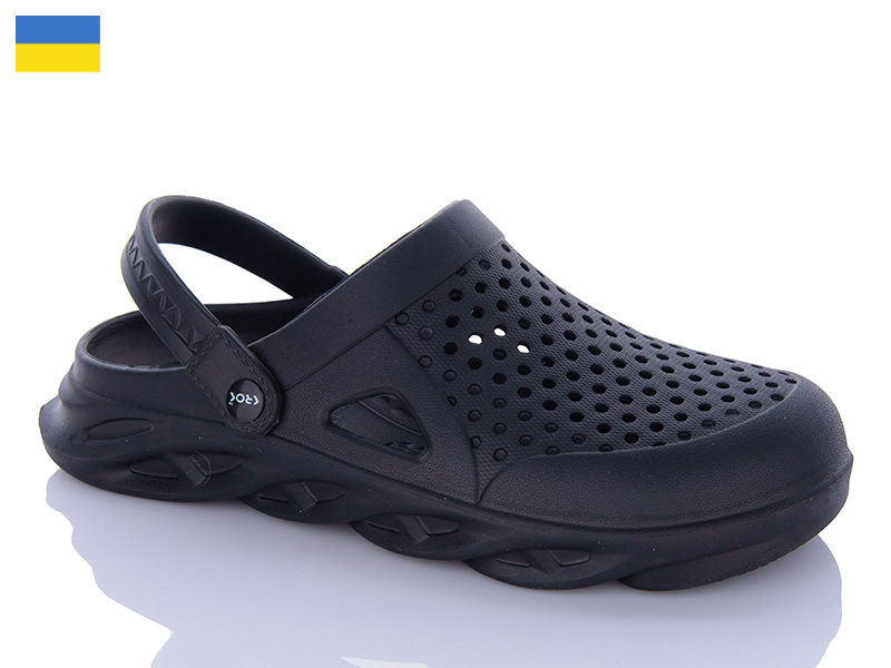 Кроксы Inblu (41-45) C92 чорний (лето)