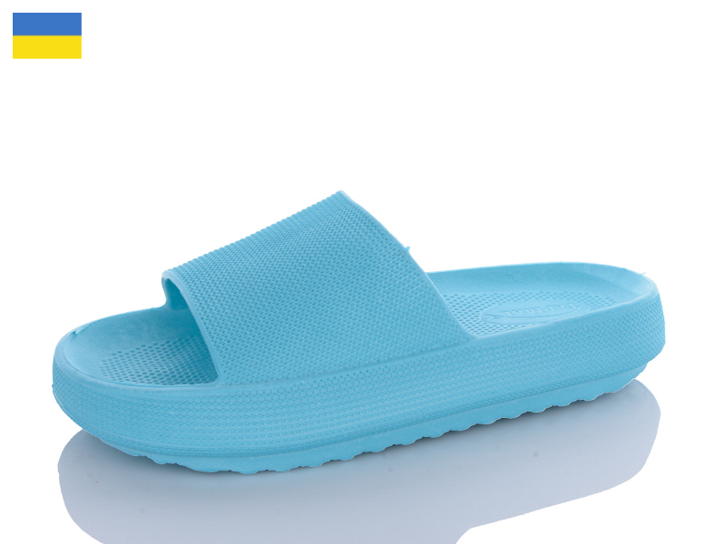 Шлепанцы ALEX M&L (36-41) AML100 бірюзовий (лето)