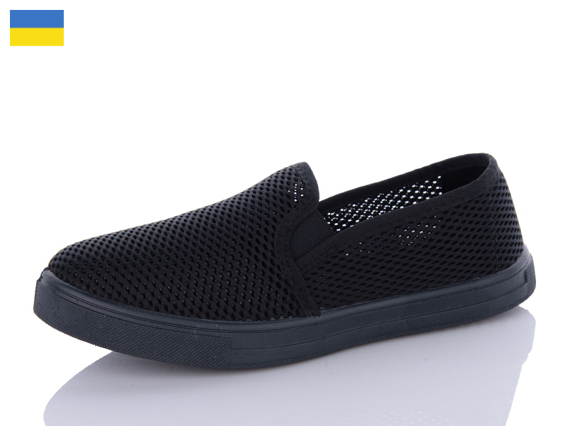 Слипоны Inblu (40-45) C3 чорний (лето)
