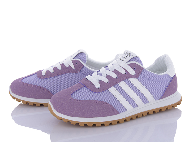 Кроссовки VIOLETA (36-41) HD14-149-54 purple-white (деми)