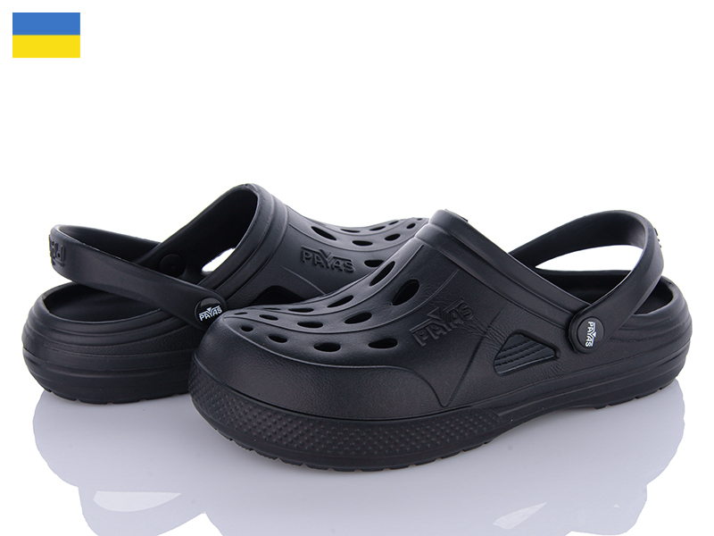 Кроксы Alex (40-46) 1234 чорний (лето)