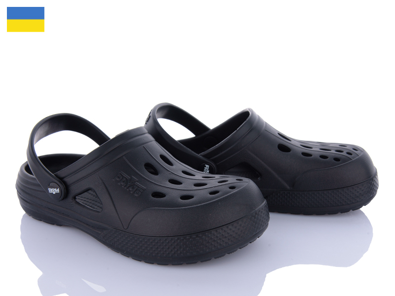 Кроксы Alex (36-41) 12345 чорний (лето)