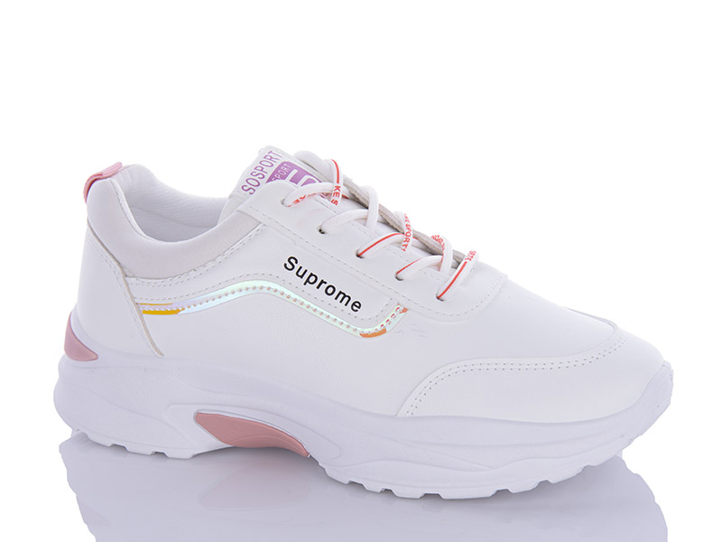 Кроссовки Леопард (35-41) 586-2 pink (деми)