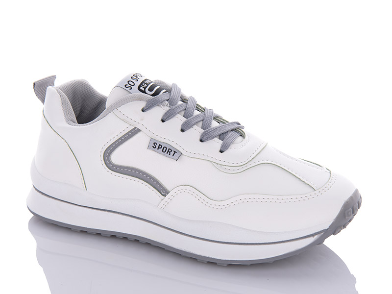 Кроссовки Леопард (35-40) C502 white (деми)