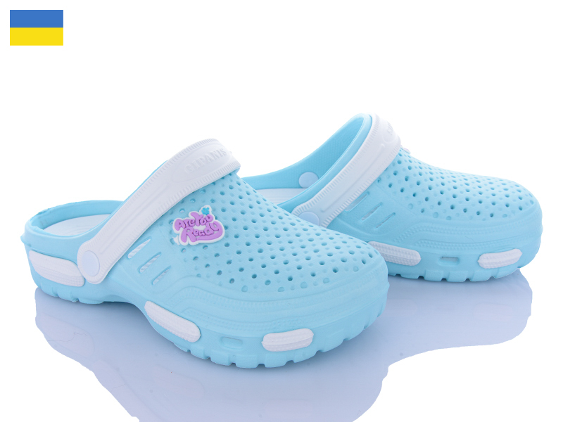 Кроксы Inblu (36-41) CD48 блакитний (лето)