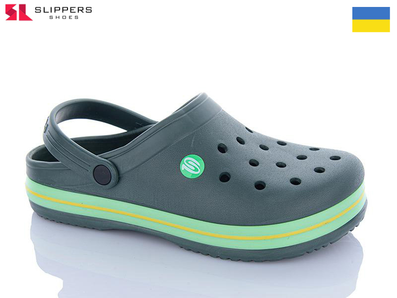 Кроксы Slipers (41-45) 224 зелений (лето)