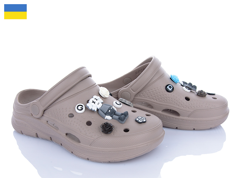 Кроксы Roks (36-41) Dago 426 бежевий (лето)